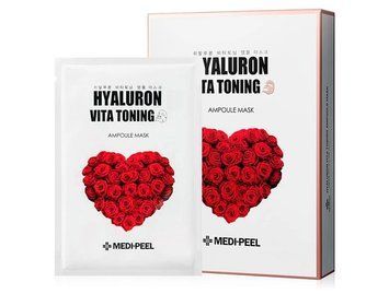 Тонизирующая пептидная маска MEDI-PEEL Hyaluron Vita Toning Ampoule Mask для лица 10 шт 8809409343754 фото