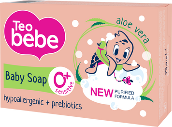 Мыло детское Teo Bebe Aloe Vera&Vitamin E 75г (3800024045264) 3800024045264 фото