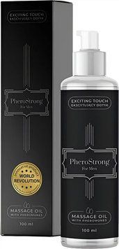 Масажна олія з феромонами PheroStrong for Men для чоловіків 100 мл 5905669259422 фото