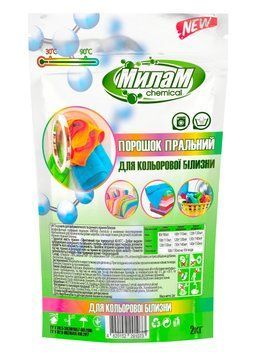 Пральний порошок Милам Chemical Color 2 кг (4820152291073) 4820152291073 фото