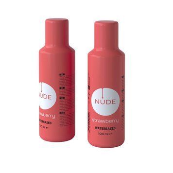 Лубрикант Nude Strawberry на водной основе с ароматом клубники 100 мл 4019514901853 фото