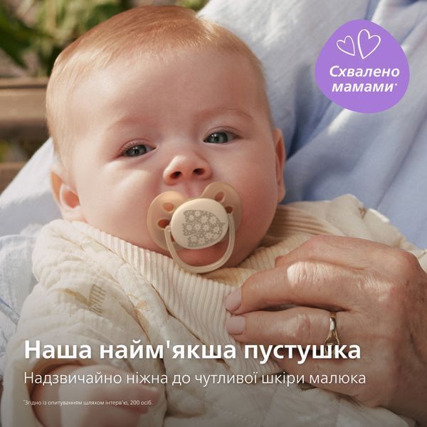 Пустышка PHILIPS Avent SCF091/41 Ultra Soft, 0-6 мес 8720689041683 фото