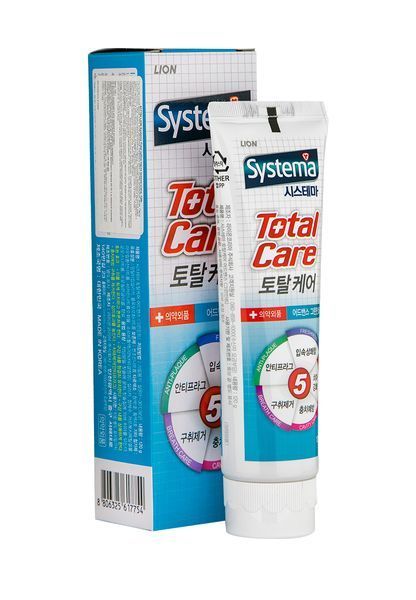 Зубная паста с экстрактом зеленой мяты Lion Systema Total Toothpaste, 120 г (8806325617754) 8806325617754 фото