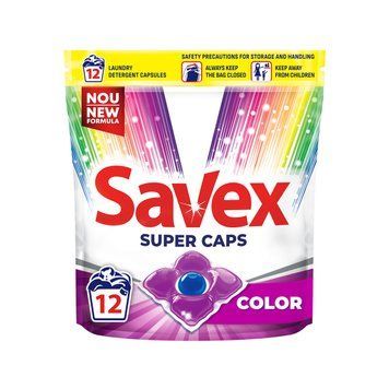 Капсули для прання Savex Super Caps Color 12 шт (3800024046988) 3800024046988 фото