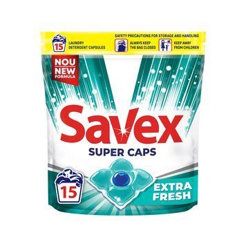 Капсули для прання Savex Super Caps Extra Fresh 15 шт (3800024046858) 3800024046858 фото