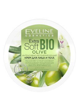 Интенсивно регенерирующий крем для лица и тела eveline extra soft bio olive (200 мл) (5903416019046) 5903416019046 фото
