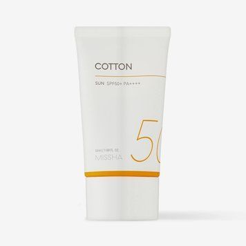 Сонцезахисний крем Missha All Around Safe Block Cotton SPF50+ PA++++ 50 ml 8809747942138 фото