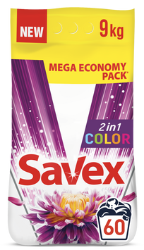 Пральний порошок Savex 2in1 Color 9 кг (3800024045905) 3800024045905 фото