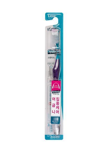 Зубная щетка глубокое очищение Lion Systema Standard Toothbrush мягкая, 1 шт (8806325608691) 8806325608691 фото