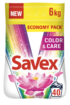 Пральний порошок Savex 2in1 Color & Care 6 кг (3800024025334) 3800024025334 фото