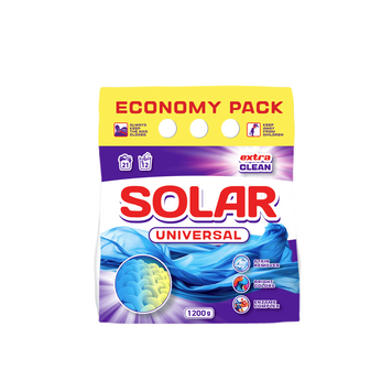 Пральний порошок SOLAR Universal для ручного та автоматичного прання 1,2 кг 4820269930285 фото