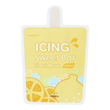 Маска для обличчя A'pieu Icing Sweet Bar Sheet Mask Hanrabong мандарин 21 г 8809530047729 фото