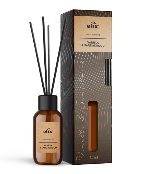 Аромадиффузор Elix Vanilla & Sandalwood с тростью 125 мл 5902315539242 фото