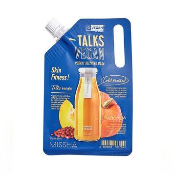 Нічна маска відновлююча Missha Talk Vegan Squeeze Skin Fitness 10 г (8809643533799) 8809643533799 фото