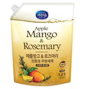 Засіб Mukunghwa kitchen soap dishwashing liquid Манго та розмарин 1,2 л 8801173603584 фото