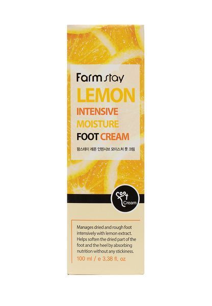 Крем для ніг зволожуючий з лимоном Farm Stay Lemon Intensive Moisture Foot Cream, 100 мл (8809636280686) 8809636280686 фото