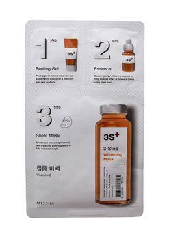 Характеристики Маска для обличчя 3-крокова освітлювальна Missha 3-Step Whitening Mask, 1.5 г + 25 г + 1.5 г (8806185787765) 8806185787765 фото