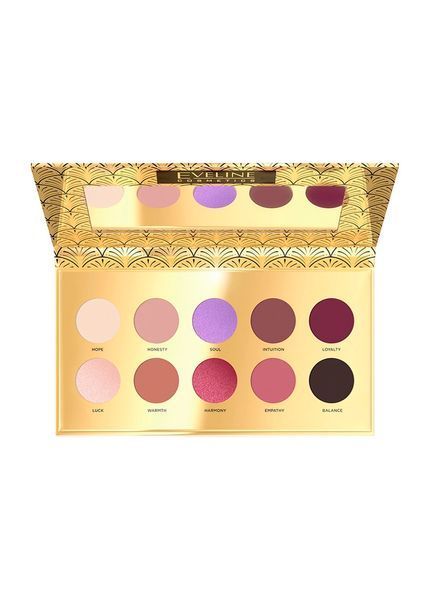 Палетка теней для век Eveline Chocolate Eyeshadow Palette 10 тонов 10 г (5903416025238) 5903416025238 фото